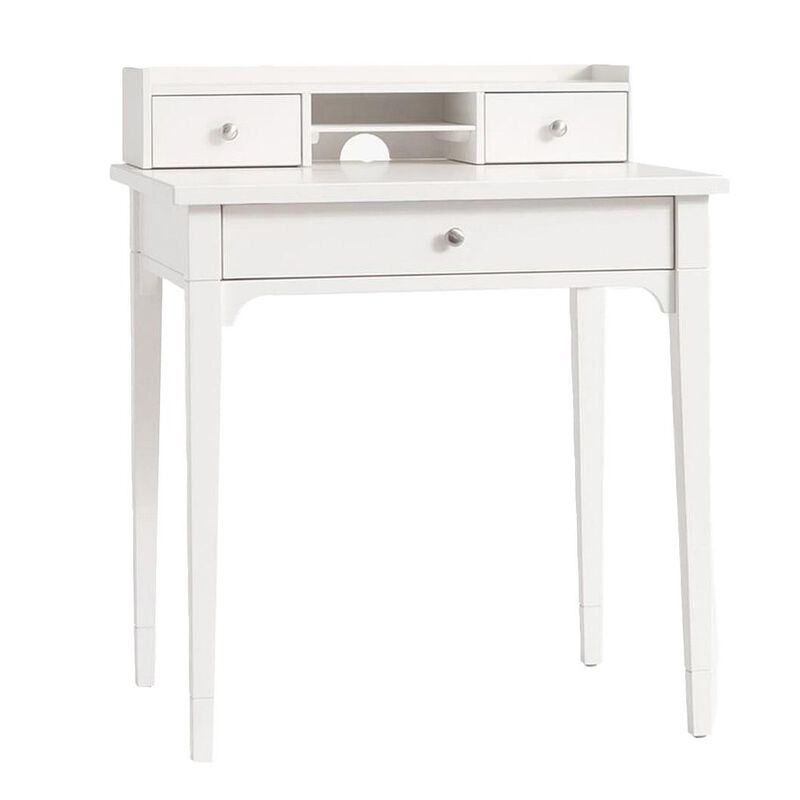 Pottery Barn Kids Morgan Simple Desk with Hutch Simply White image number 0